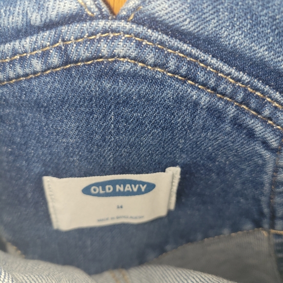 Old Navy distressed overalls NWOT sz 14 -please see description - Picture 4 of 10